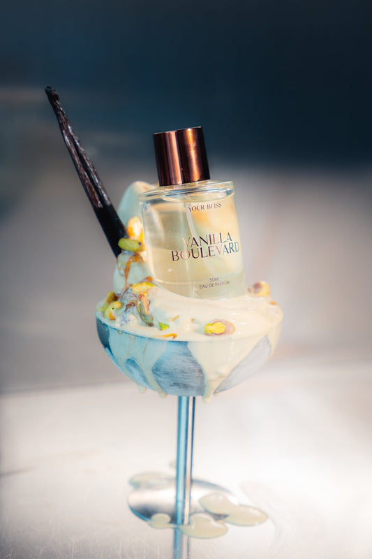 Your Bliss Vanilla Boulevard perfume bottle — low tox vegan Australian perfume