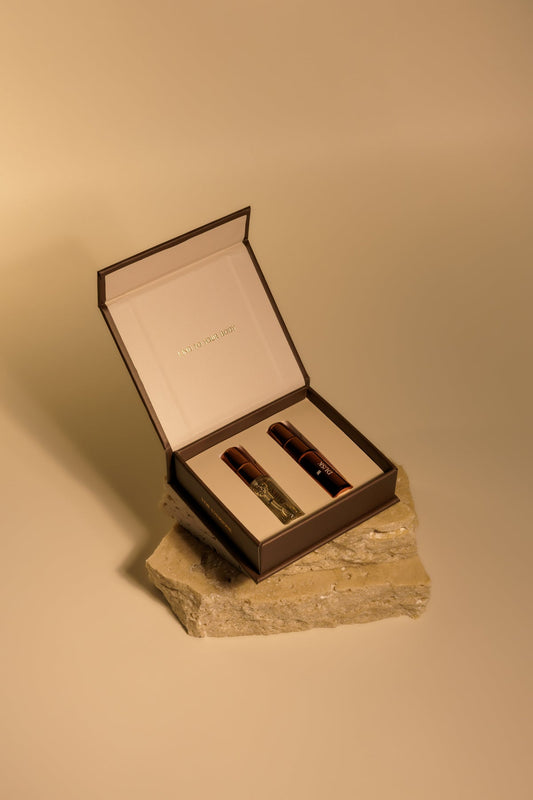 Your Bliss Dusk & Dawn perfume samples — available in-store at Belles and Brides Redcliffe