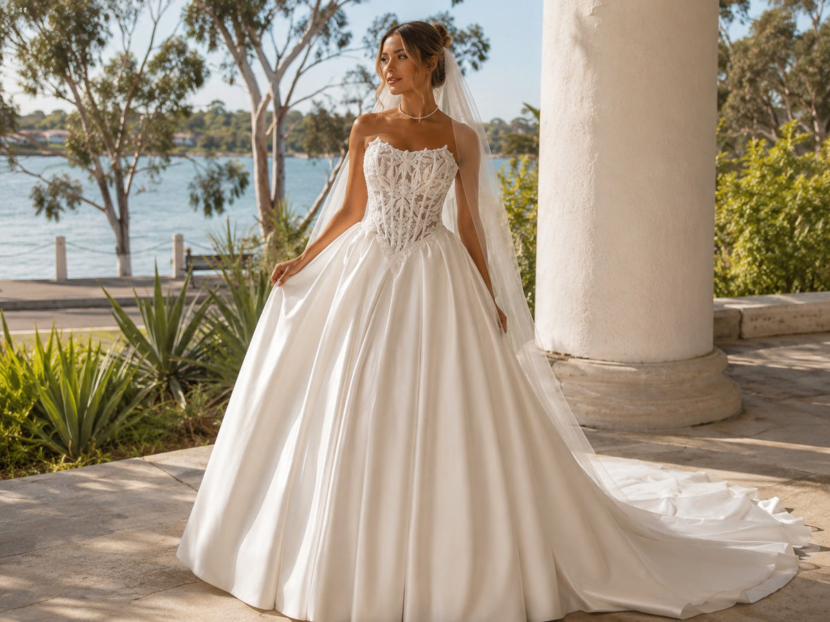 Morgan bridal gown at Belles and Brides, Redcliffe bridal boutique near Brisbane – view 4